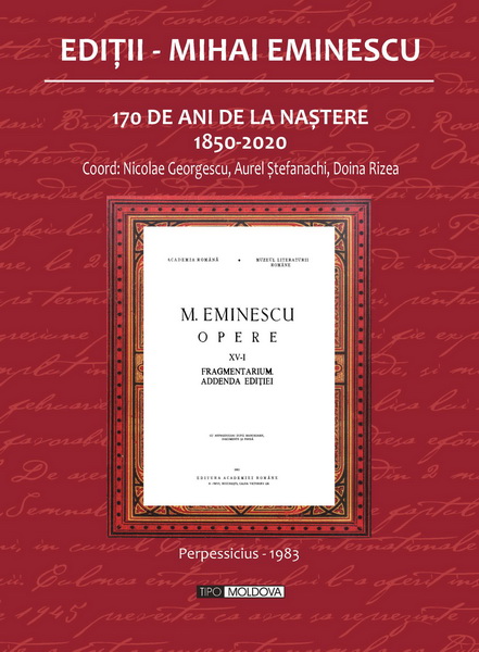coperta carte editii - mihai eminescu 150-1 de mihai eminescu